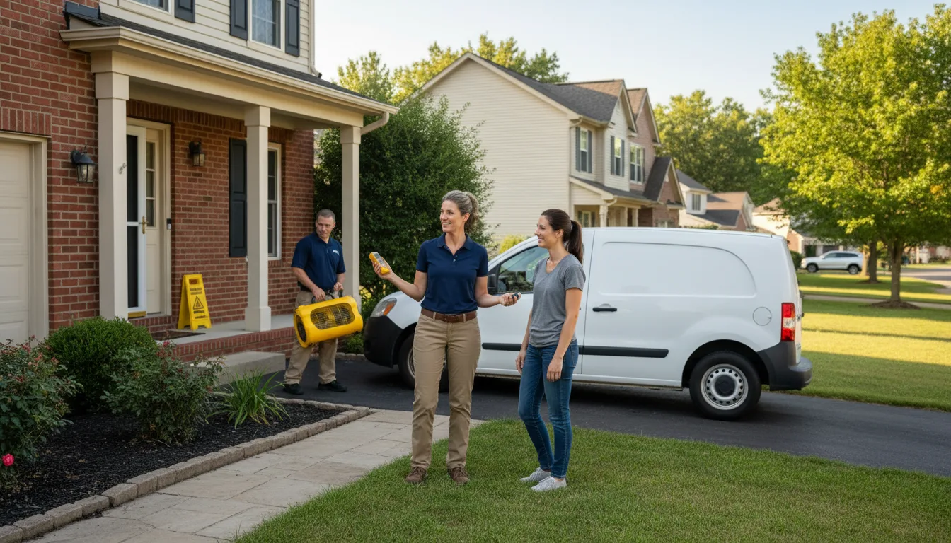 Water restoration image for Dehumidification And Cleanup Services in Fountain Run, KY